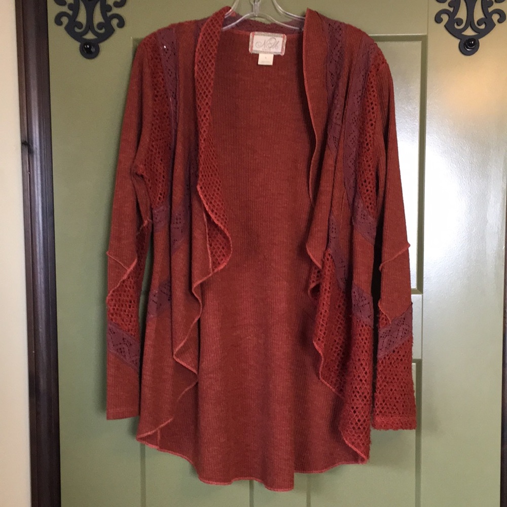 Buckle Nic & Mo Rusty Reconstructed Boho Cardigan - Picture 2 of 16